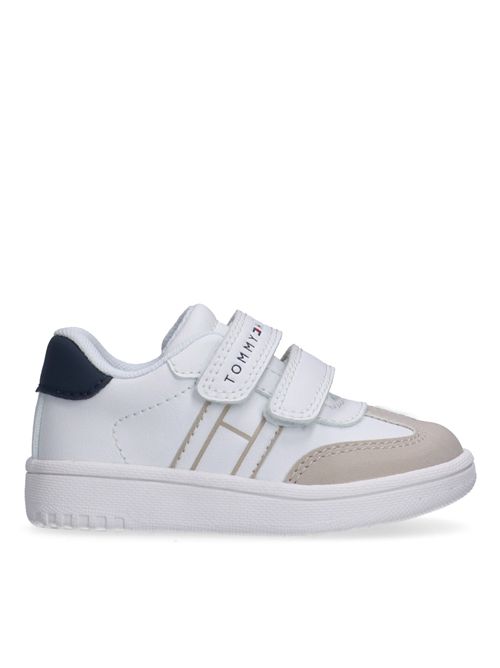 Sneakers doppio strappo TOMMY HILFIGER | 34342BEIGE BIANCO BLU